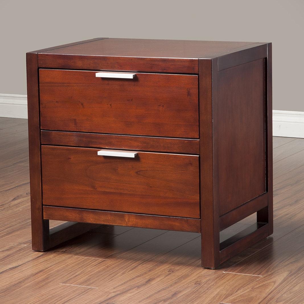 Alpine Furniture Urban 2 Drawer Nightstand & Reviews Wayfair