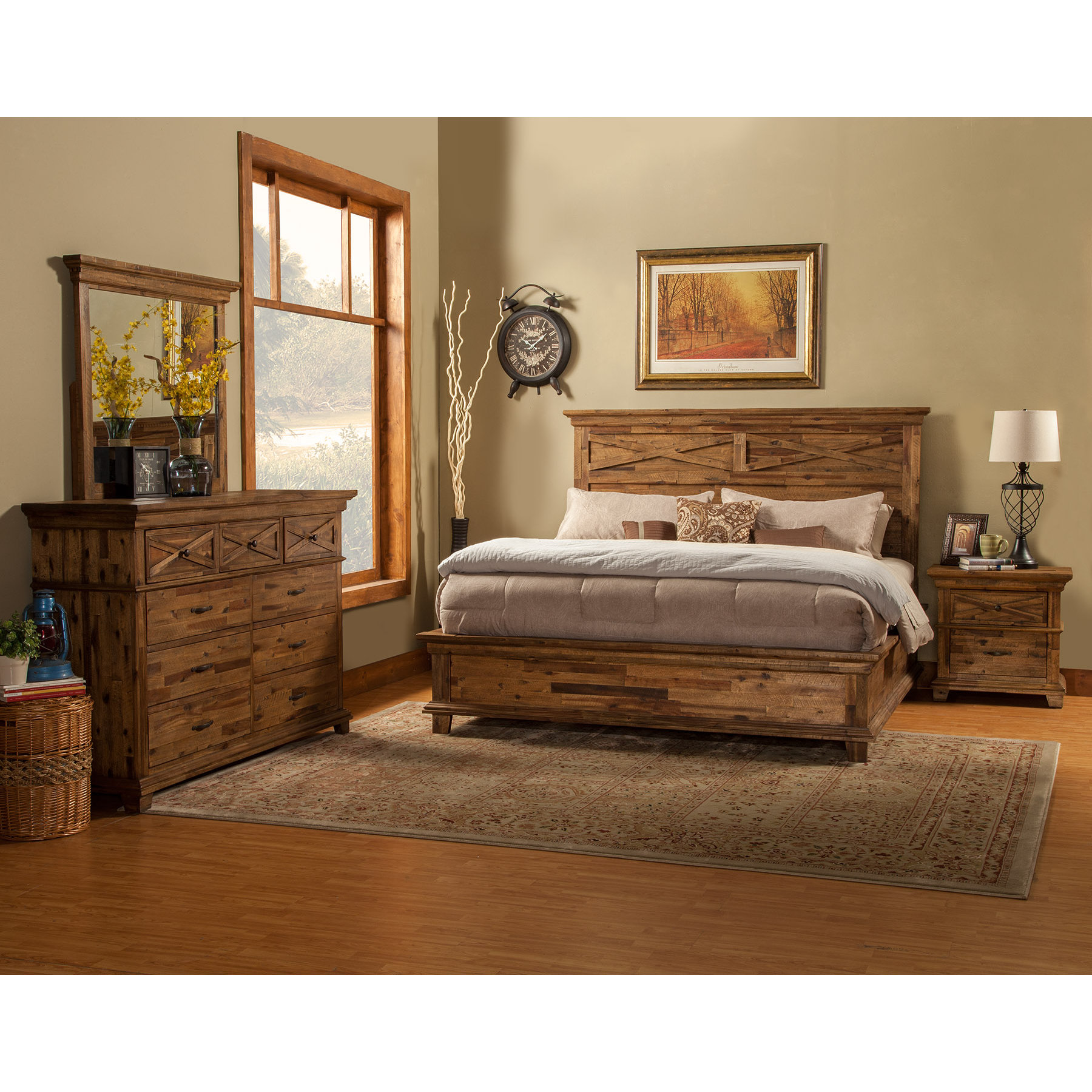 Alpine Furniture St. James Platform Bed & Reviews Wayfair