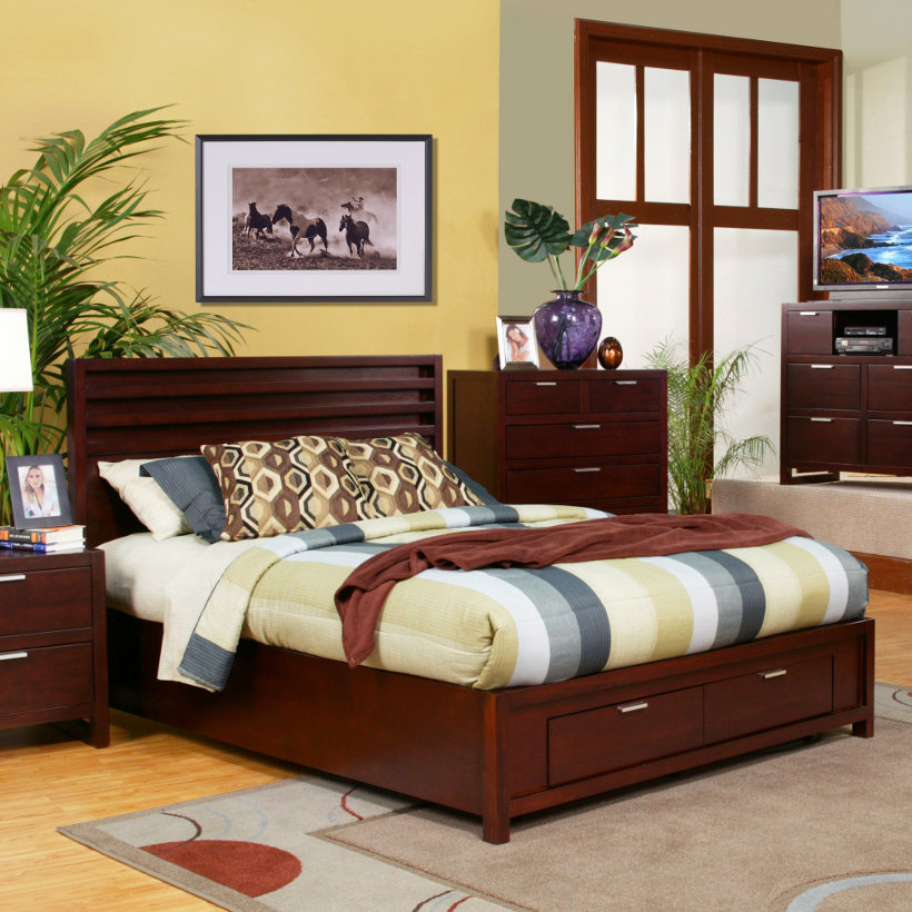 Alpine Furniture Camarillo Platform Customizable Bedroom ...