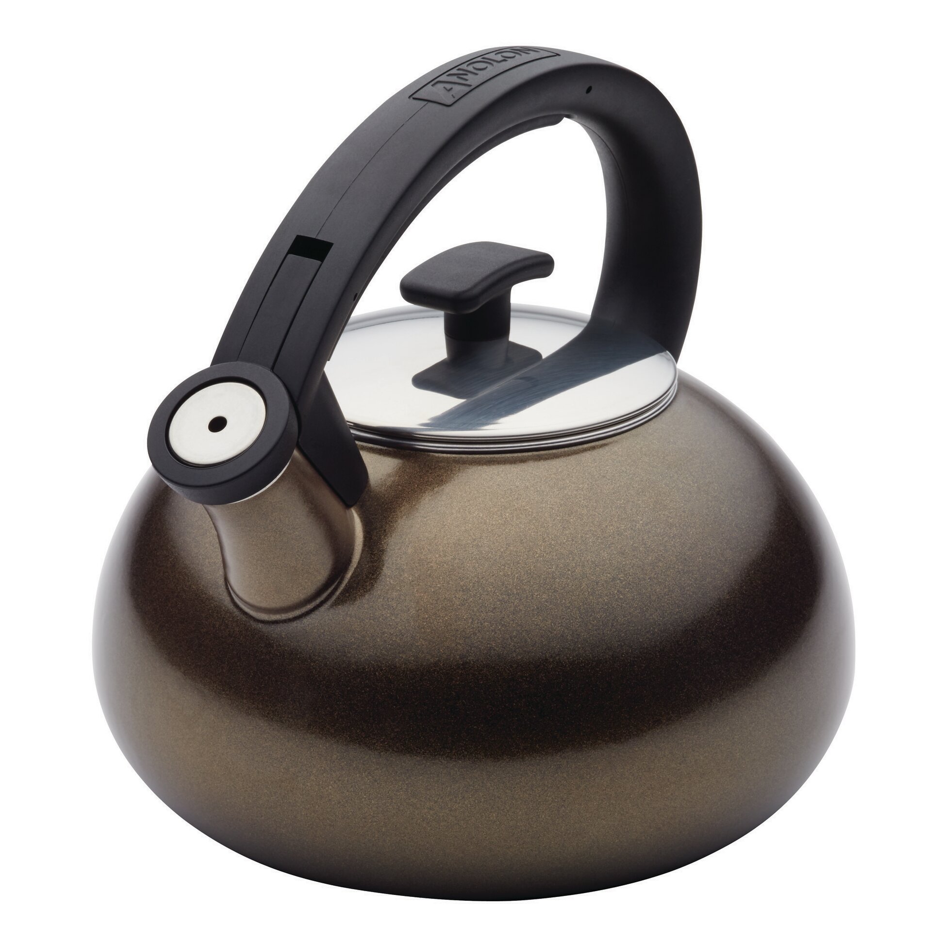 Anolon 2 Qt. Stainless Steel Whistling Tea Kettle ...