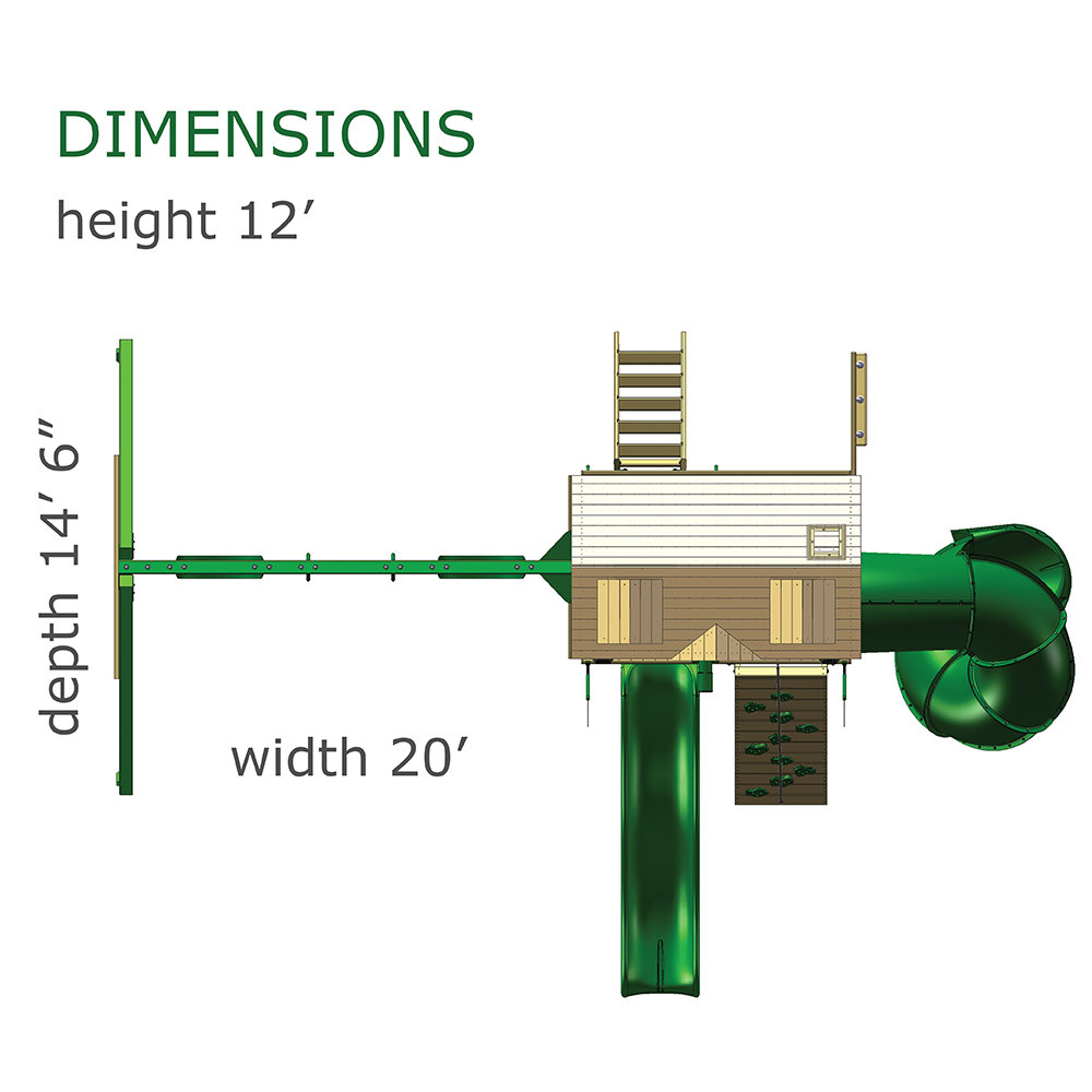 Gorilla Playsets Malibu Extreme Clubhouse Swing Set Wayfair
