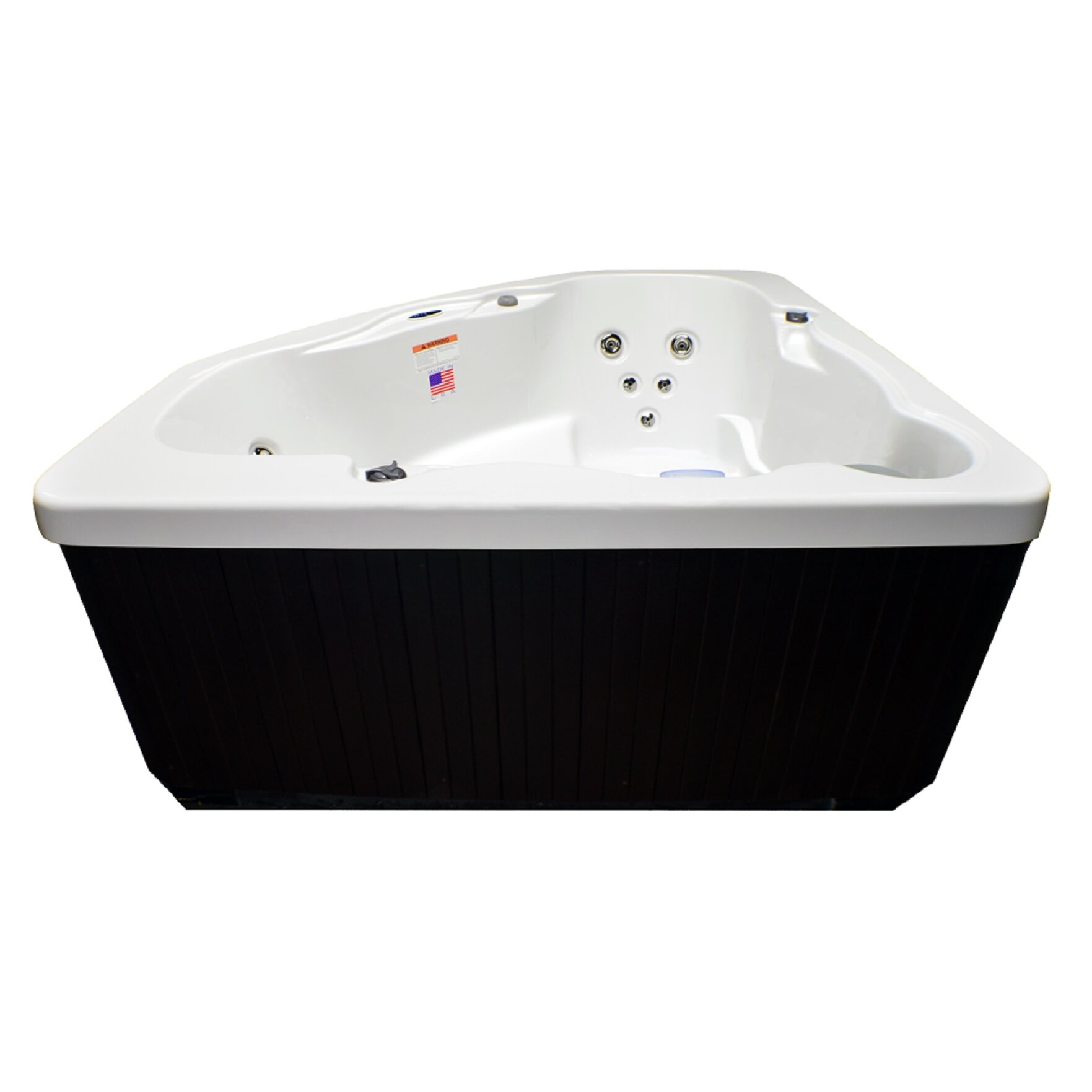 Home And Garden Spas 3 Person 14 Jet Corner Spa Whirlpool Wayfair