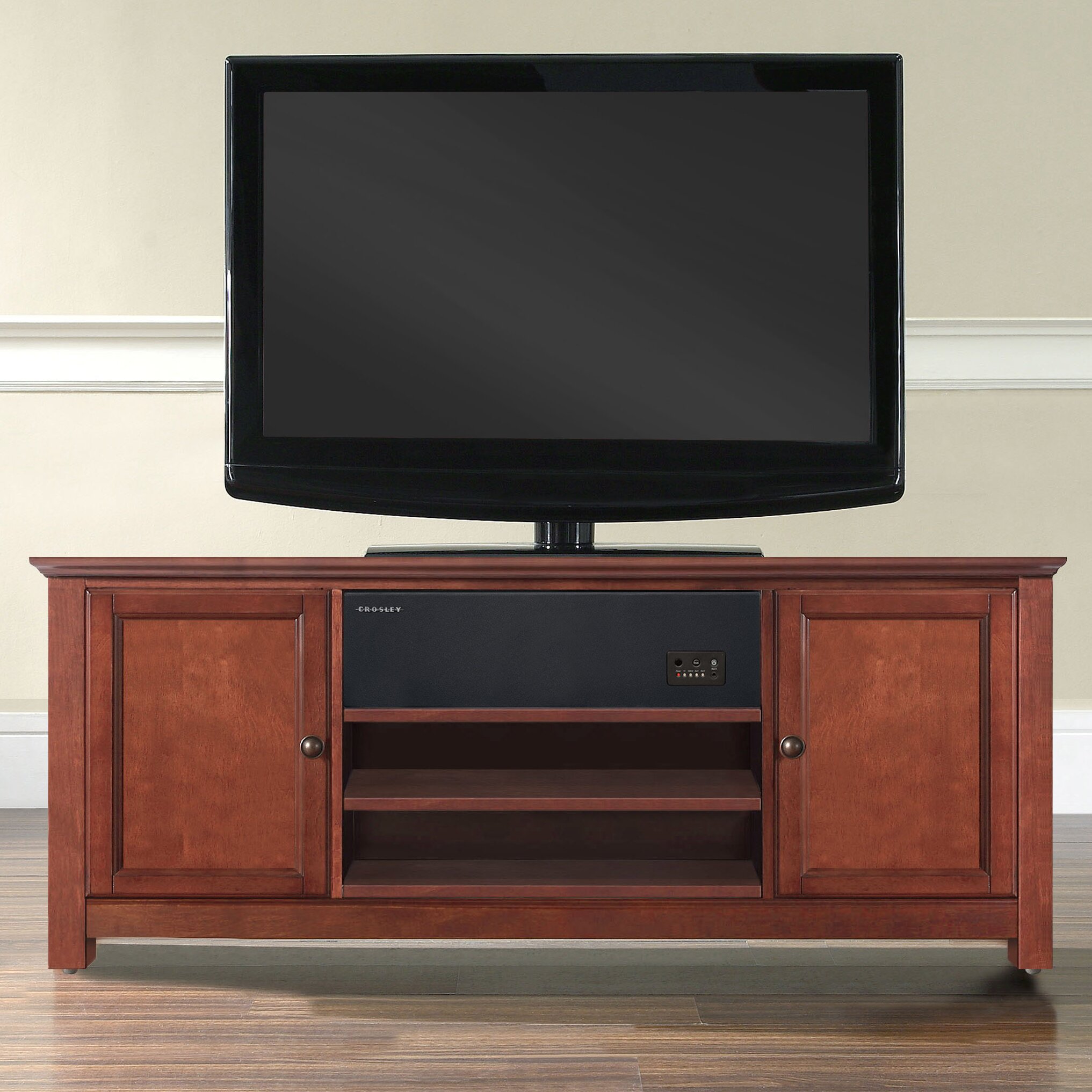 Crosley AroundSound TV Stand Reviews Wayfair   Crosley AroundSound 48 TV Stand KF1004AS 