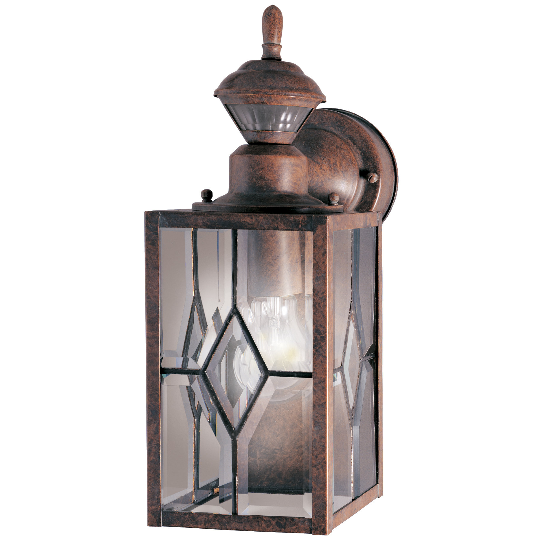Heath-Zenith Motion Activated 1 Light Outdoor Wall Lantern & Reviews Wayfair