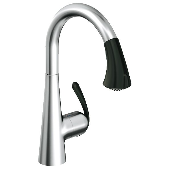 Grohe Ladylux3 Main Single Handle Single Hole Kitchen Faucet With Dual Spray Pull Down 32298 