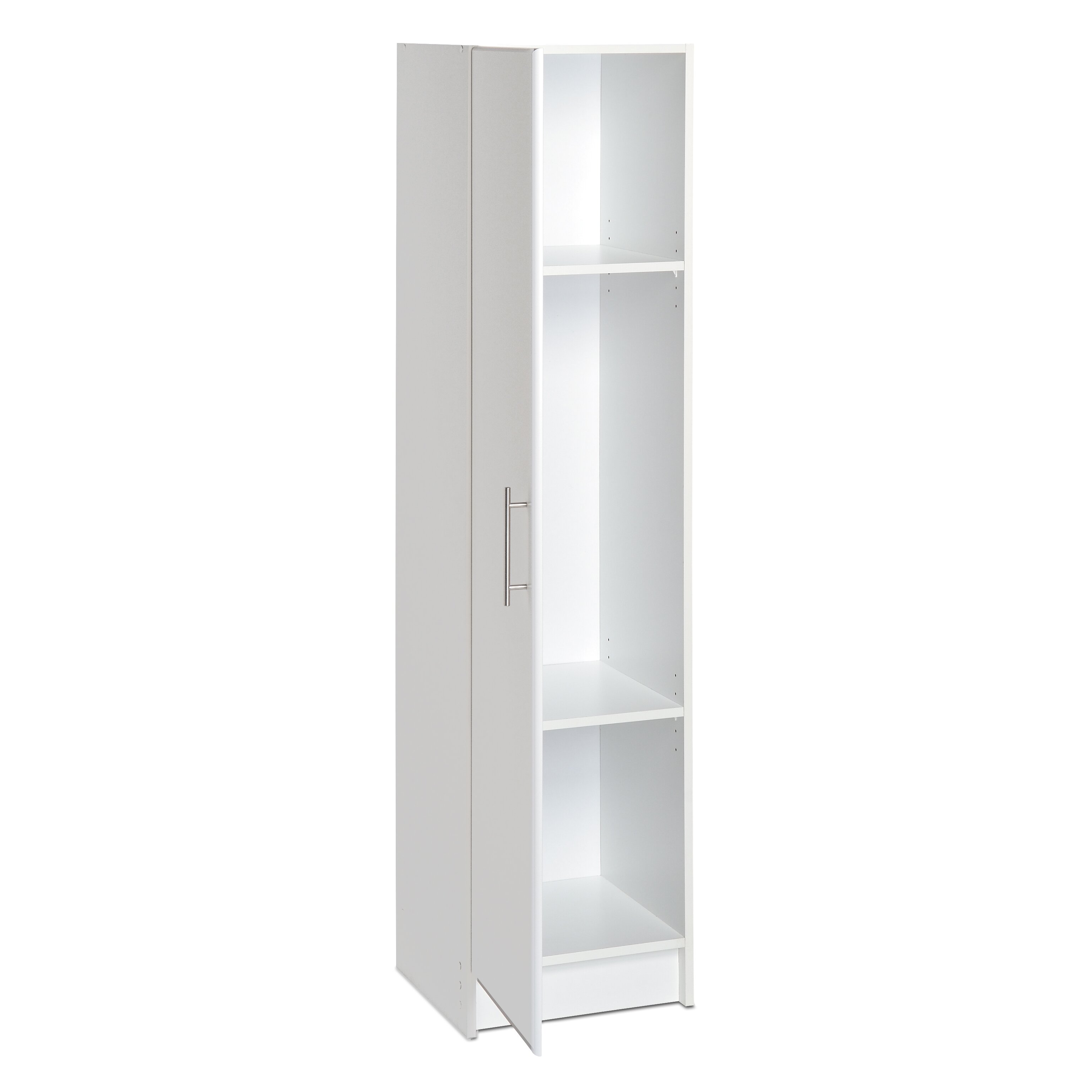 Storage prepac elite broom cabinet white