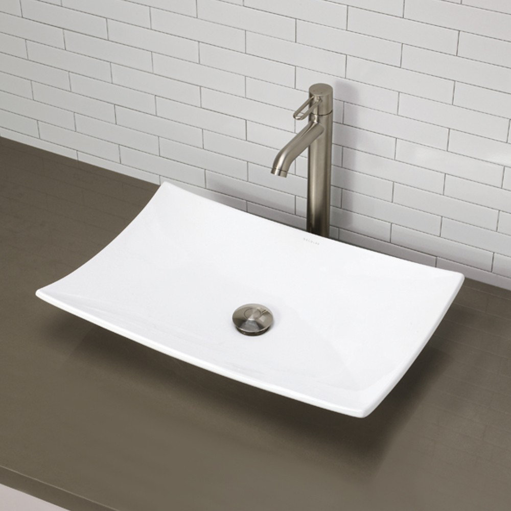 ... Redefined Rectangular Vessel Bathroom Sink & Reviews Wayfair