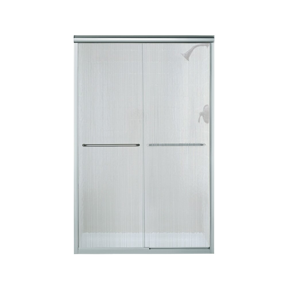 Sterling Meritor 59 3 8 W X 55 1 8 H Semi Frameless Sliding Tub Shower Door At Menards