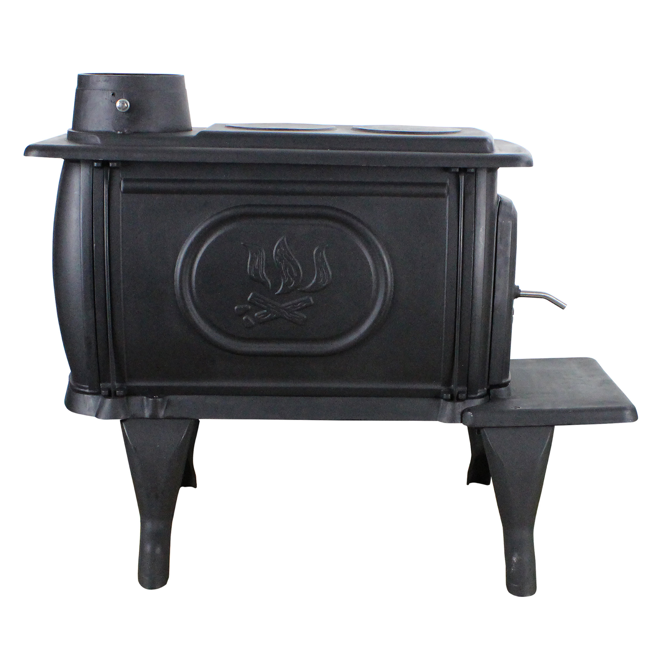US Stove EPA Certified Cast Iron Log 900 Square Foot Wood Stove