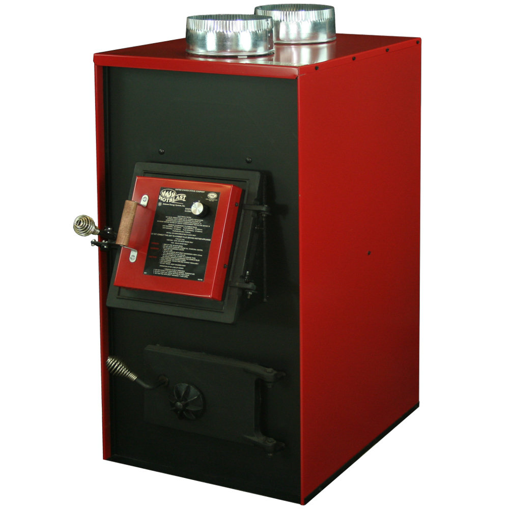 US Stove 1900 Square Foot Hotblast Wood/Coal Furnace with 550 CFM